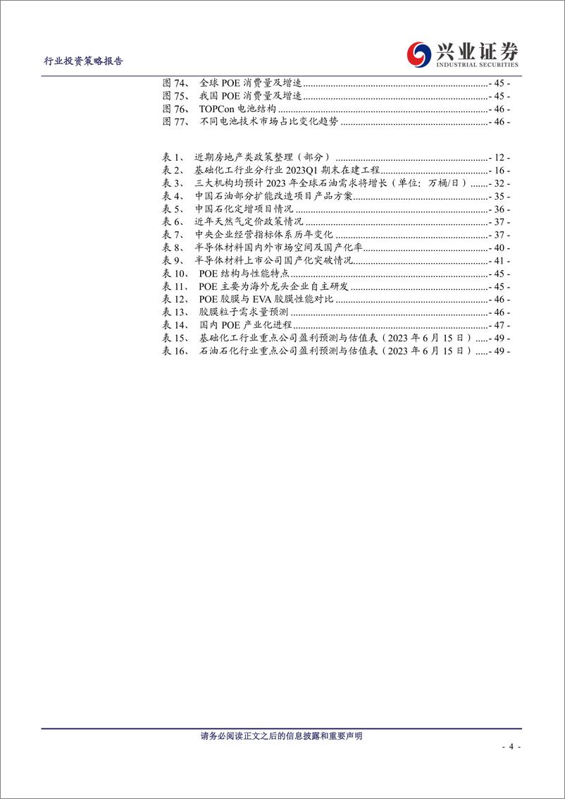 《2023年中期化工行业投资策略：新产能陆续释放，聚焦价值+成长确定性-20230624-兴业证券-51页》 - 第5页预览图