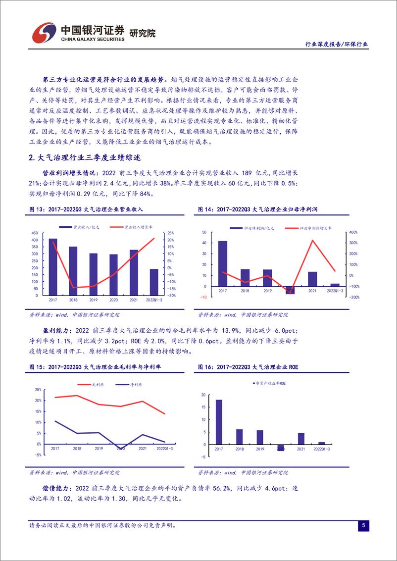 《环保行业22Q3业绩总结：Q3业绩表现不佳，关注有政策催化的领域-20221106-银河证券-29页》 - 第7页预览图