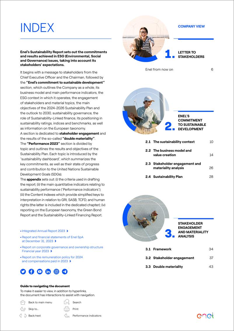 《Enel S.p.A.（ESOCF）2023年可持续发展报告（英文版）》 - 第4页预览图