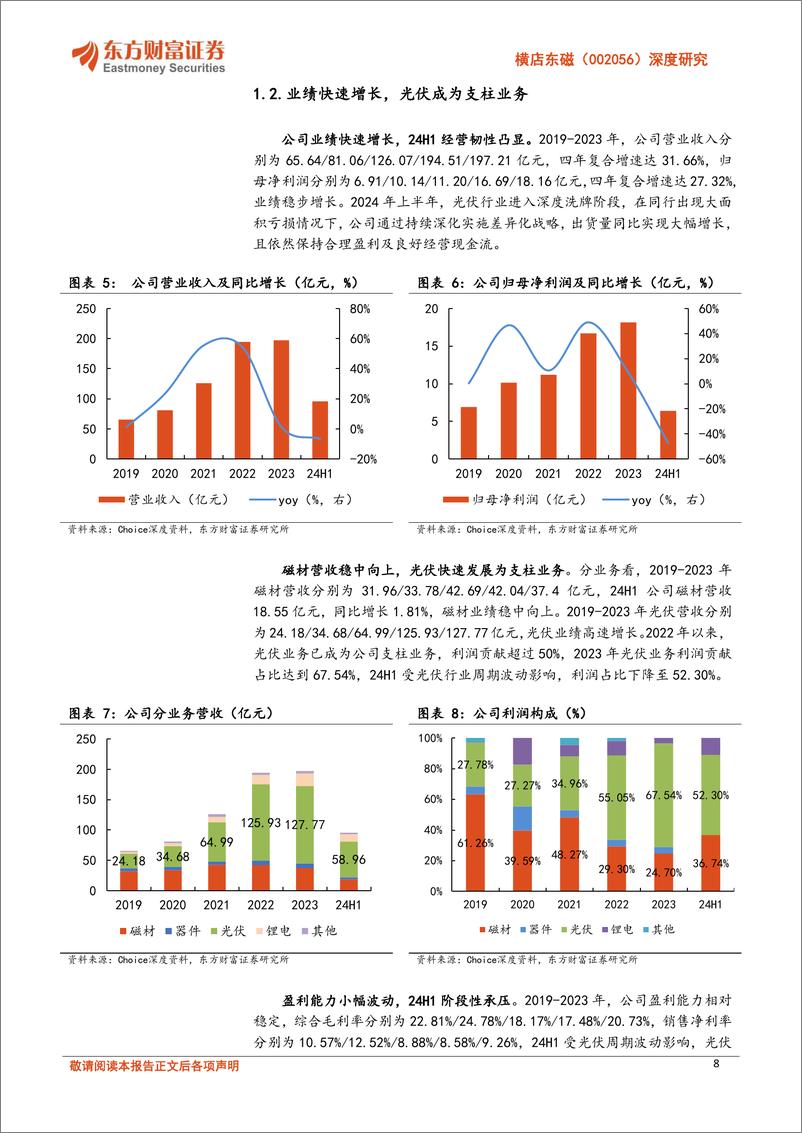 《横店东磁(002056)深度研究：光伏差异化优势显著，印尼投产剑指美国市场-241010-东方财富证券-29页》 - 第8页预览图