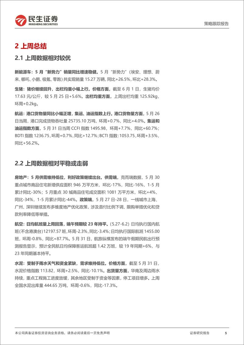 《行业信息跟踪：“新势力”5月销量同比稳健，水泥出货持续偏弱运行-240604-民生证券-23页》 - 第5页预览图