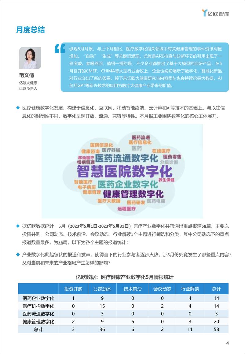 《亿欧智库-医疗健康产业数字化月报-2023年5月-2023.06-25页》 - 第5页预览图