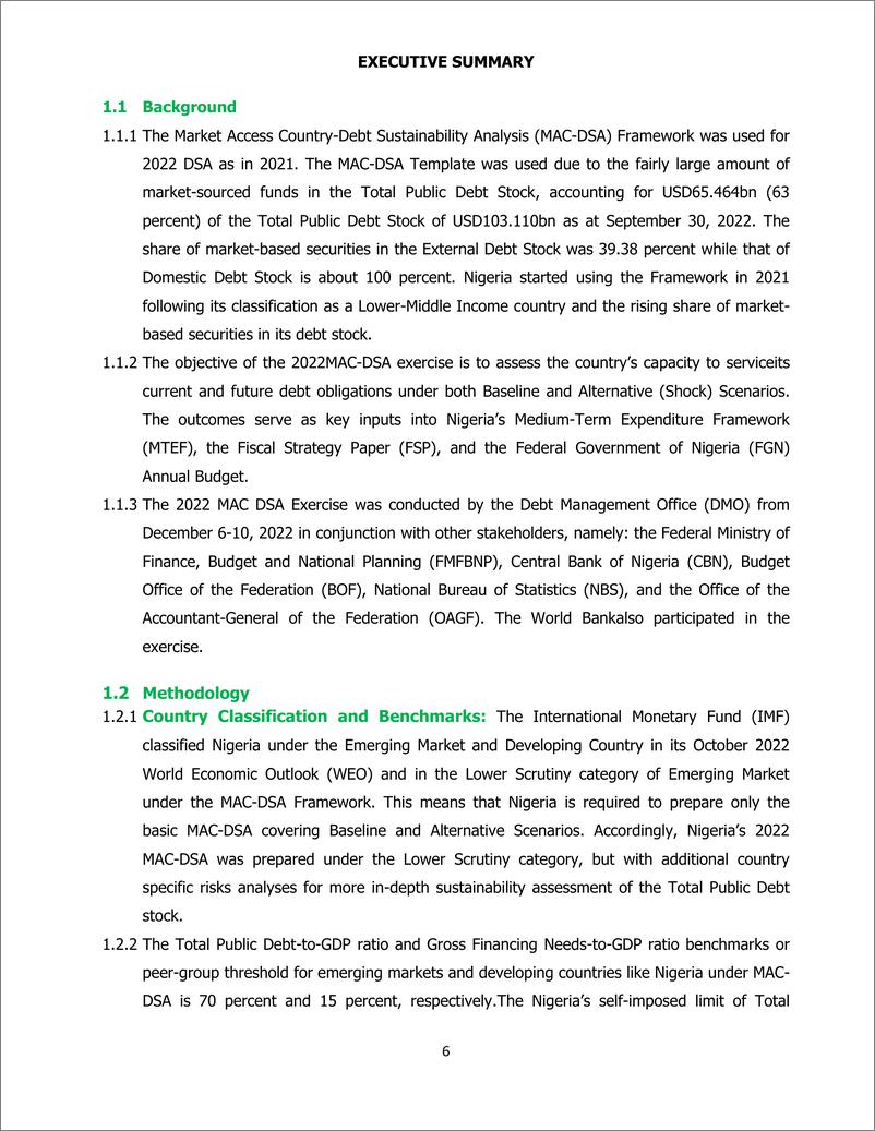 《2022年尼日利亚债务可持续性分析 (DSA) 报告-41页》 - 第7页预览图