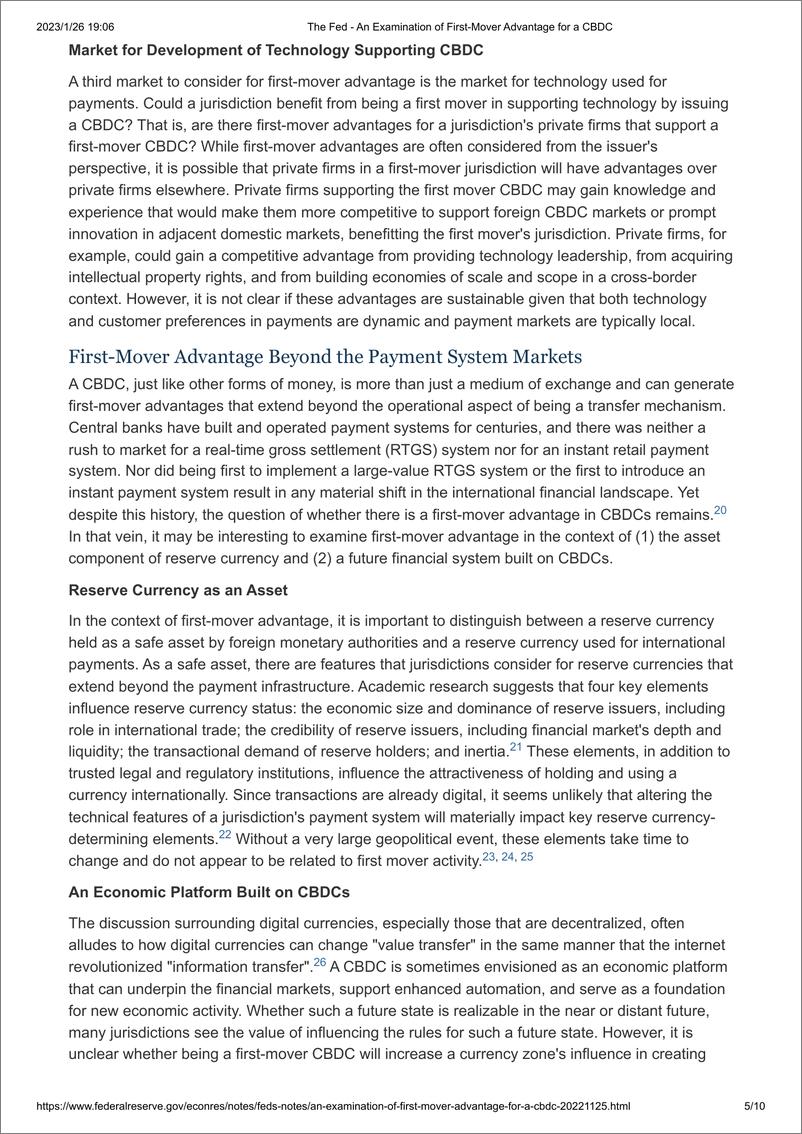 《FEDS中央银行数字货币（CBDC）先发优势研究（英）-10页》 - 第6页预览图