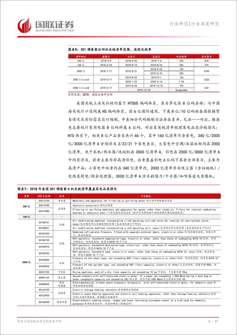 《家用电器行业深度研究：韧性时代，关税周期中的挑战与底气-240815-国联证券-28页》 - 第7页预览图