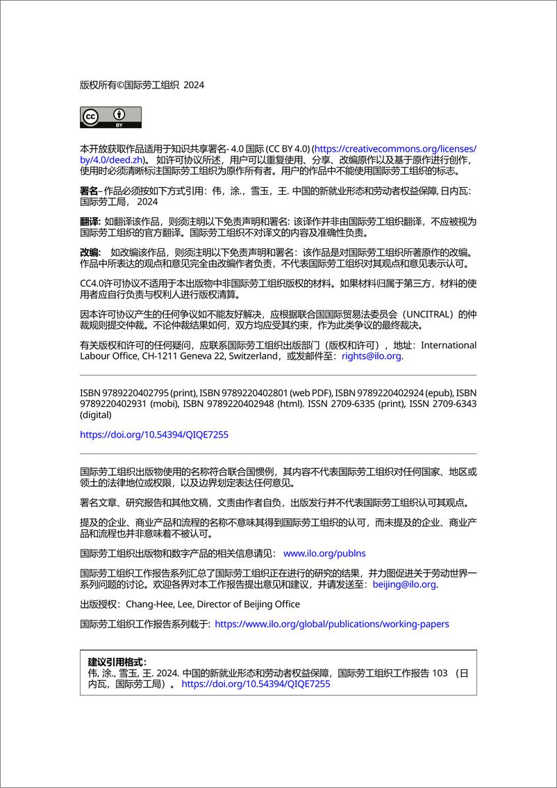 《中国的新就业形态和劳动者权益保障-国际劳工组织-2024.1-49页》 - 第2页预览图