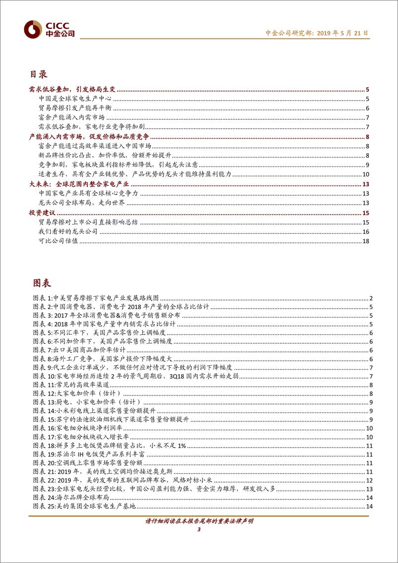 《家电及相关行业：贸易摩擦推动产业升级和全球布局-20190521-中金公司-21页》 - 第4页预览图