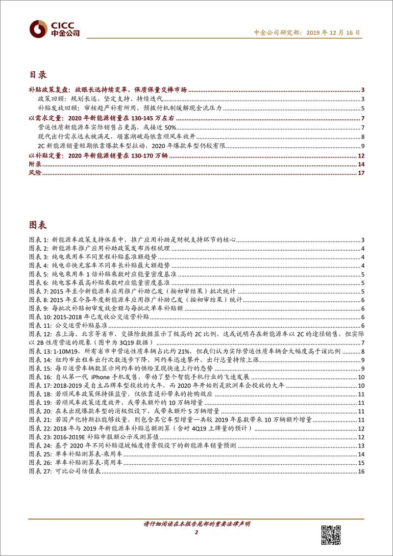 《新能源汽车行业观点聚焦：补贴临近收官，成长交棒市场-20191216-中金公司-20页》 - 第3页预览图