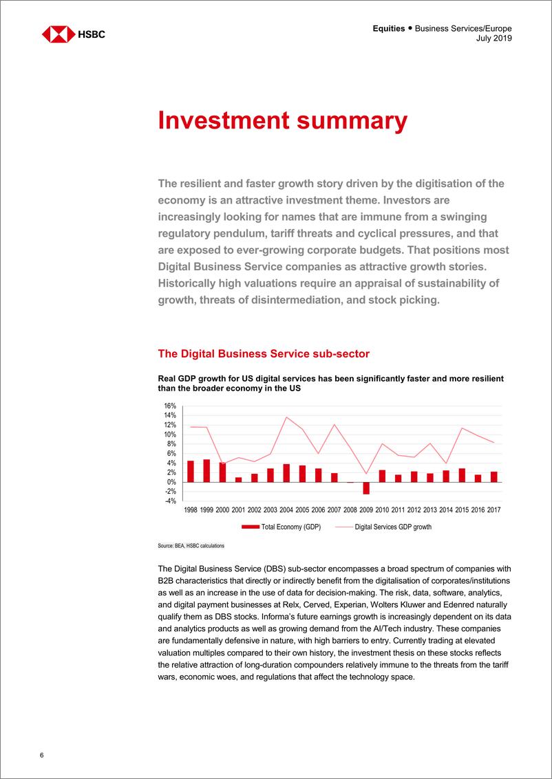 《汇丰银行-欧洲-商业服务业-数字商业服务：数字护城河，可防御的增长-2019.7-186页》 - 第8页预览图