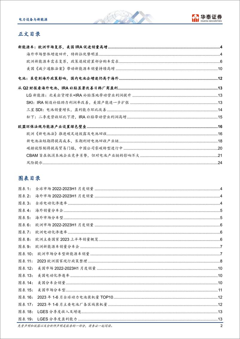 《电力设备与新能源行业专题研究：2023H1海外新能源车市场回顾-20230902-华泰证券-27页》 - 第3页预览图