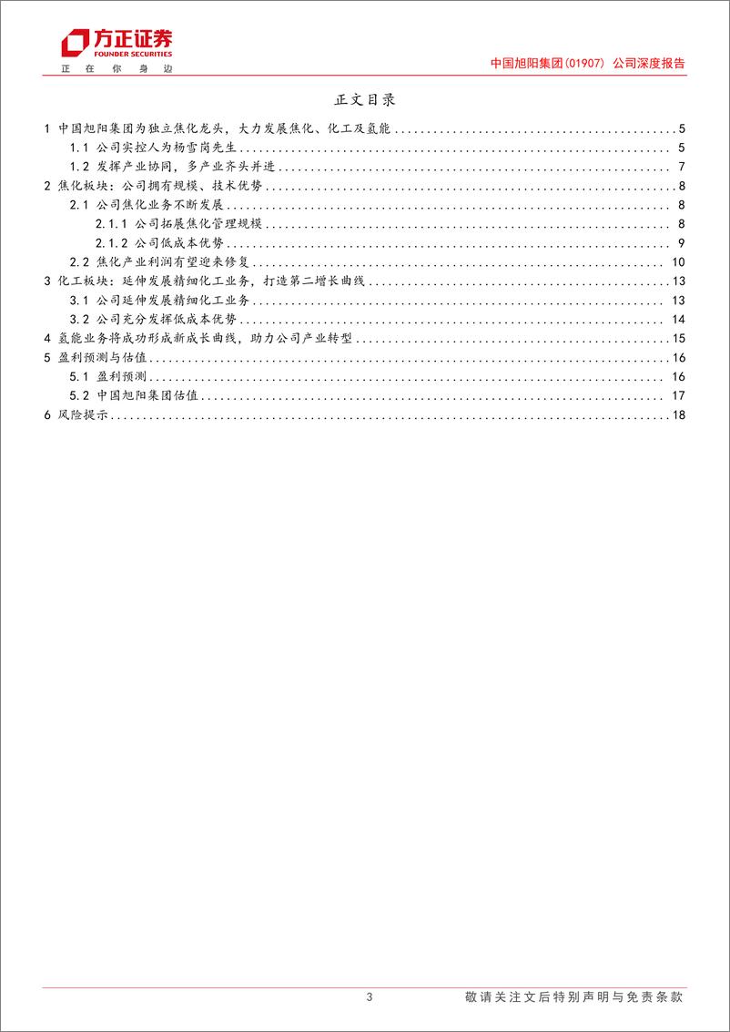 《中国旭阳集团(1907.HK)公司深度报告：规模扩张议价权提升，成长新曲线未来可期-240725-方正证券-20页》 - 第3页预览图