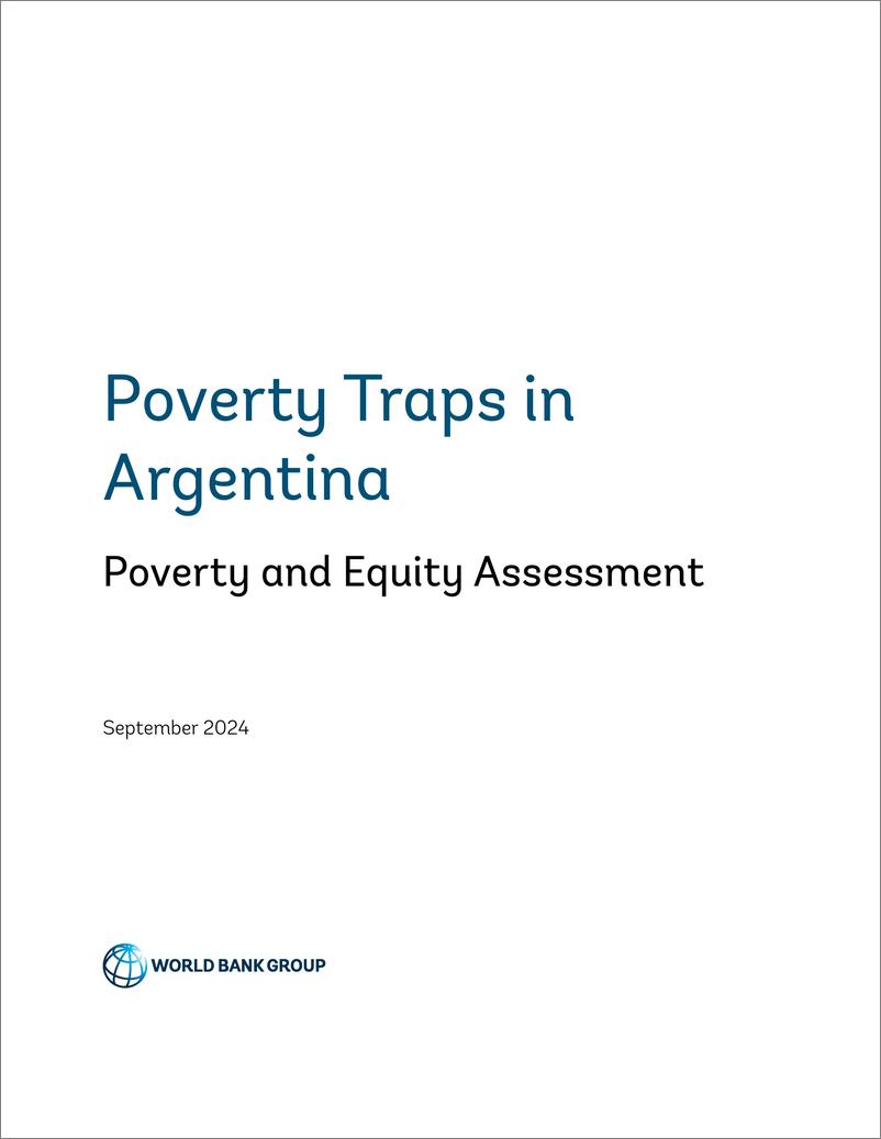 《世界银行-阿根廷的贫困陷阱——贫困与公平评估（英）-2024-58页》 - 第3页预览图