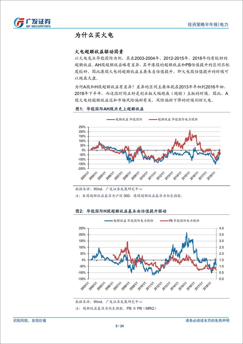 《电力行业2019年中期策略：利用小时受挤占但煤价下跌弹性更大，优选沿海沿江&火电需求好的地区-20190624-广发证券-24页》 - 第6页预览图