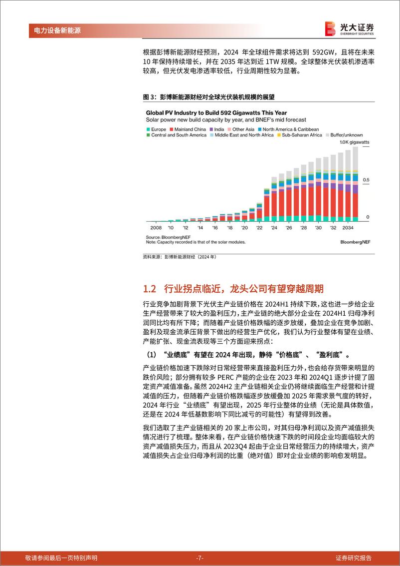 《电力设备新能源行业2025年投资策略：风光曙光初现，储网景气依旧-241101-光大证券-38页》 - 第7页预览图