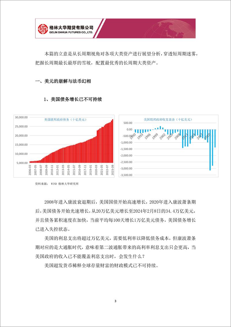 《大类资产配置专题报告：从经济四周期配置大类资产3月篇 中国期货市场迎来“繁花”十年-20240305-格林期货-16页》 - 第3页预览图