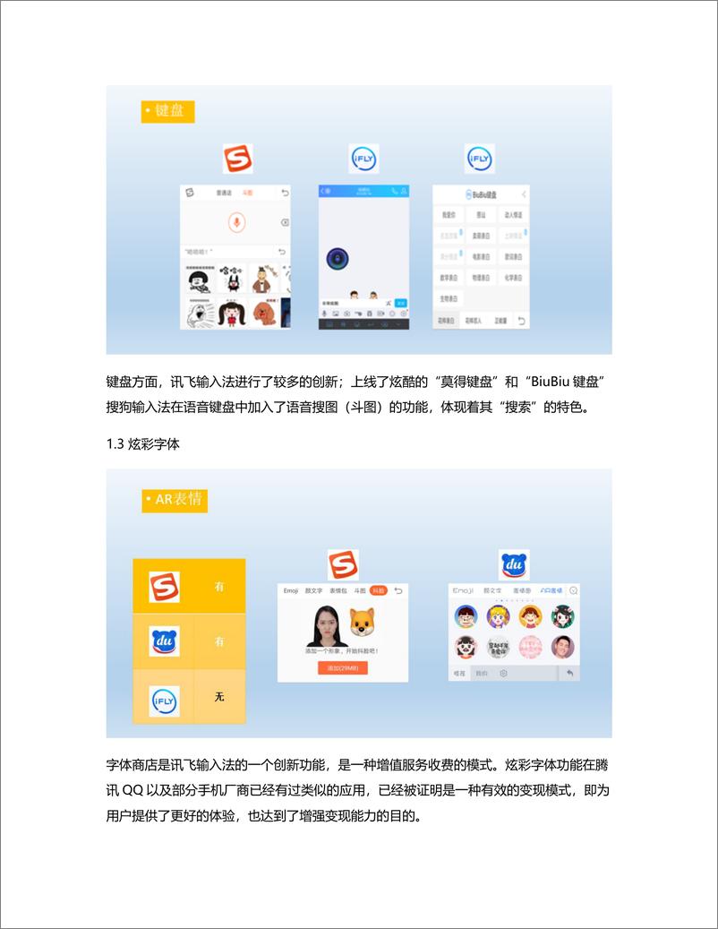 《讯飞输入法竞品分析报告：功能点差异化分析》 - 第4页预览图