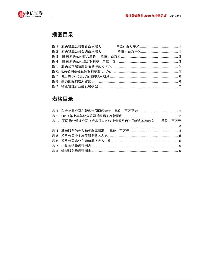 《物业管理行业2019年中报总评：内生增长强劲，品质龙头首选-20190905-中信证券-14页》 - 第4页预览图