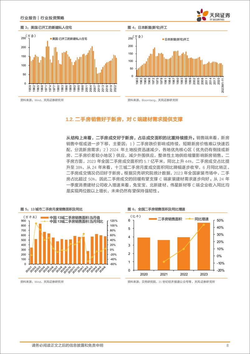 《天风证券-建材行业2024年中期策略_曙光渐至_静待花开》 - 第8页预览图