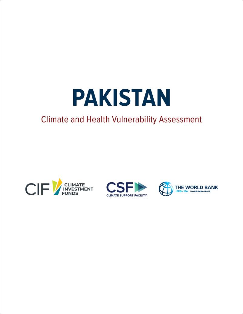 《世界银行-巴基斯坦-气候和健康脆弱性评估（英）-2024-78页》 - 第3页预览图