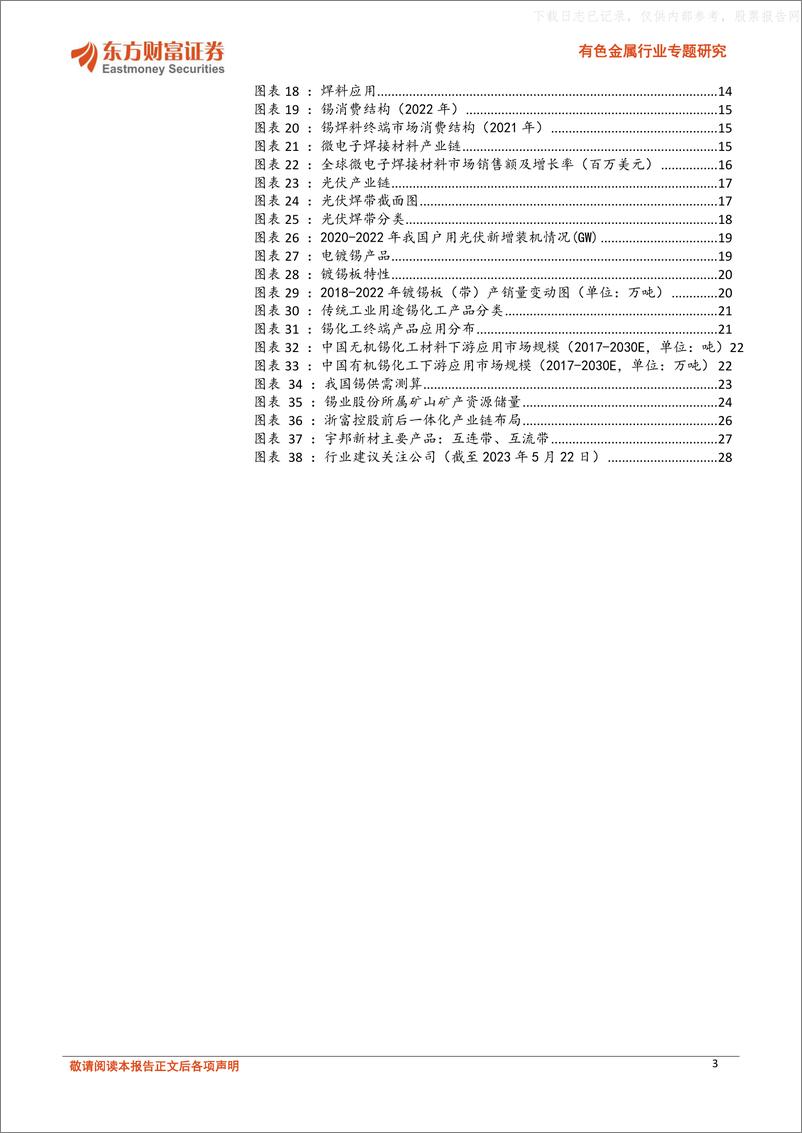 《东方财富证券-有色金属行业专题研究-锡：重要稀有金属，需扩供稳凸显价值-230523》 - 第3页预览图