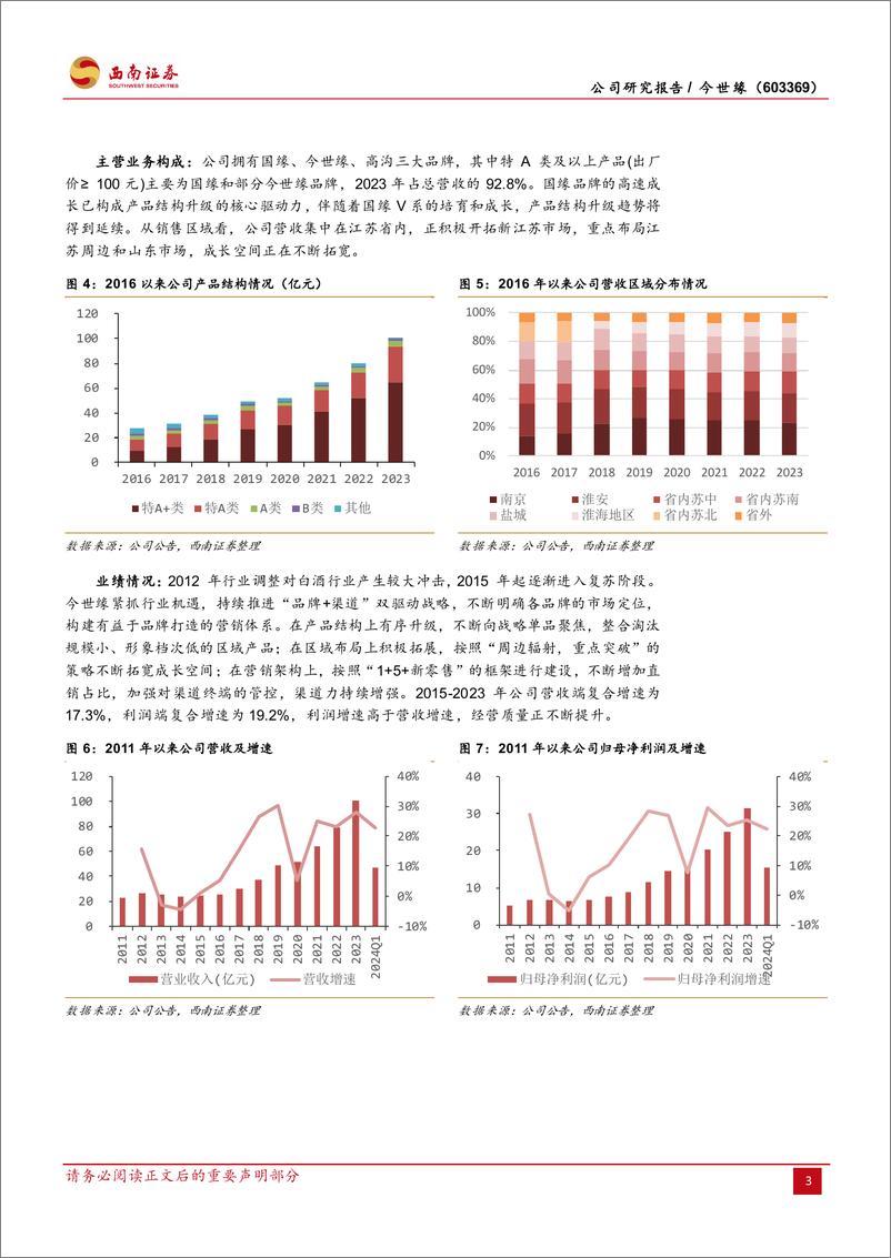 《今世缘(603369)省内精耕省外突破，新百亿路径清晰-240709-西南证券-24页》 - 第7页预览图