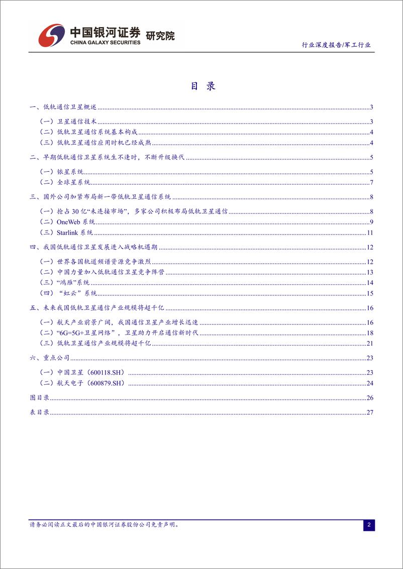 《军工行业：低轨通信卫星，开启6G通信时代，带动千亿规模市场-20190412-银河证券-29页》 - 第3页预览图