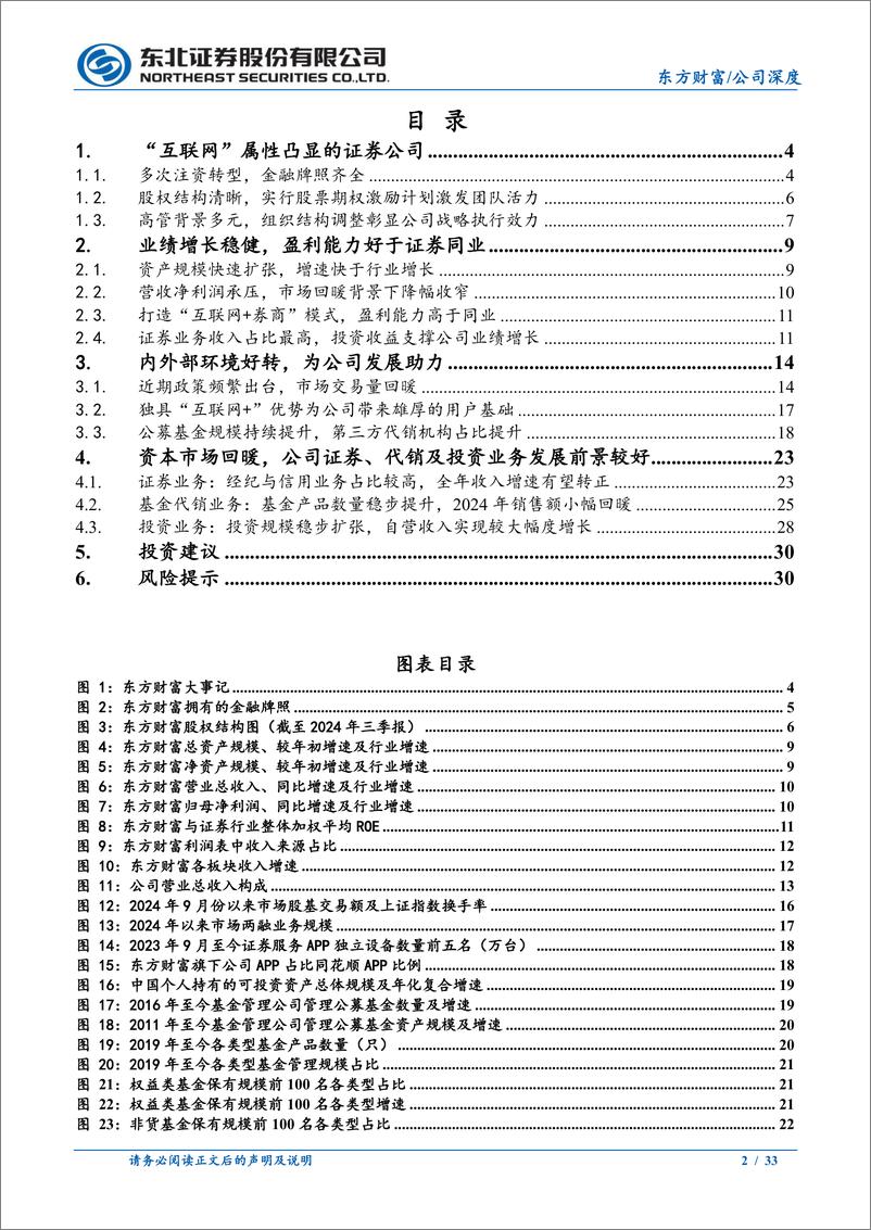 《东方财富(300059)深度报告：互联网属性优势凸显，领跑财富管理-241112-东北证券-33页》 - 第2页预览图