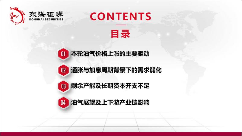 《石油及天然气行业展望（2022年8月报）：供需双弱，短期市场预期走低-20220810-东海证券-42页》 - 第3页预览图