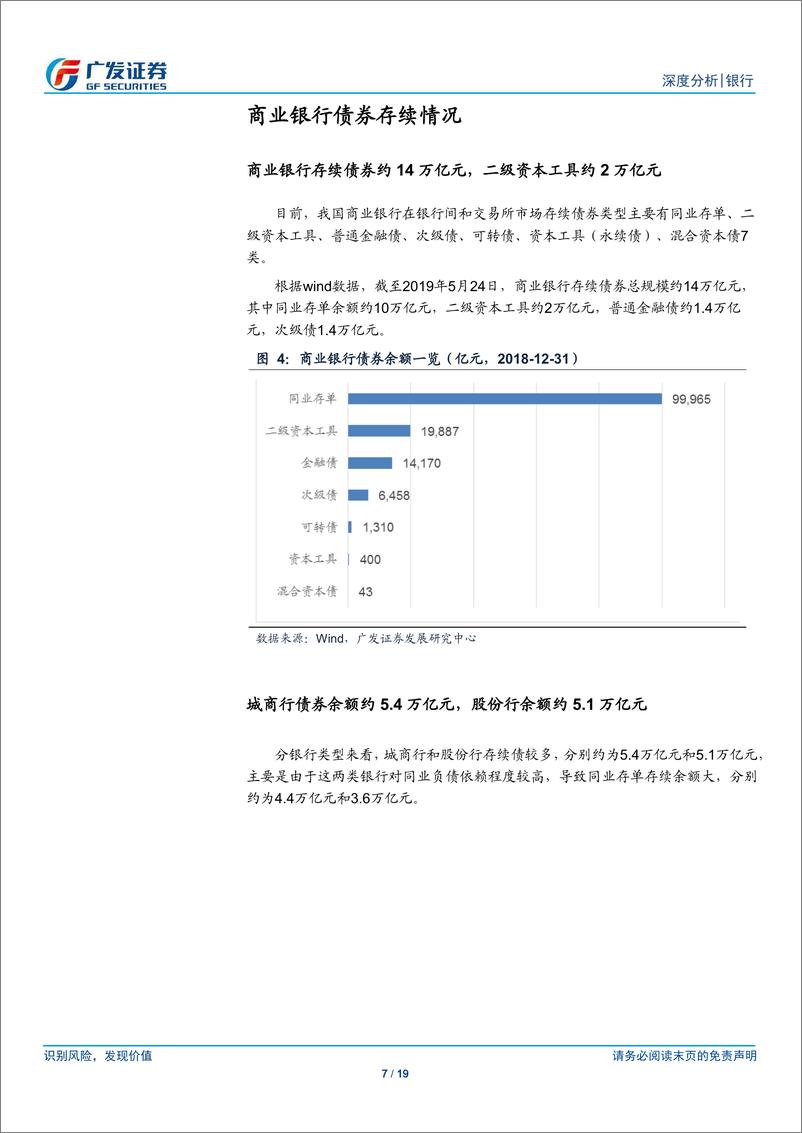 《银行业流动性系列报告之七：商业银行债券余额、评级及投资者结构-20190527-广发证券-19页》 - 第8页预览图