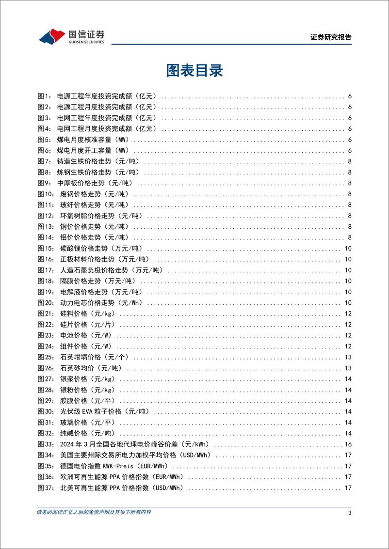 《电力设备新能源2024年3月投资策略：电网投资继续保持高景气，光伏组件酝酿价格上涨-240306-国信证券-22页》 - 第3页预览图