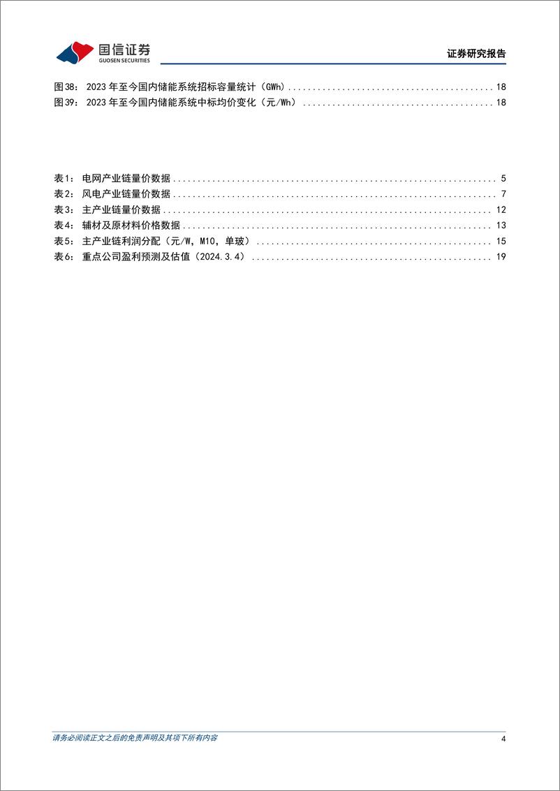 《电力设备新能源2024年3月投资策略：电网投资继续保持高景气，光伏组件酝酿价格上涨-240306-国信证券-22页》 - 第4页预览图