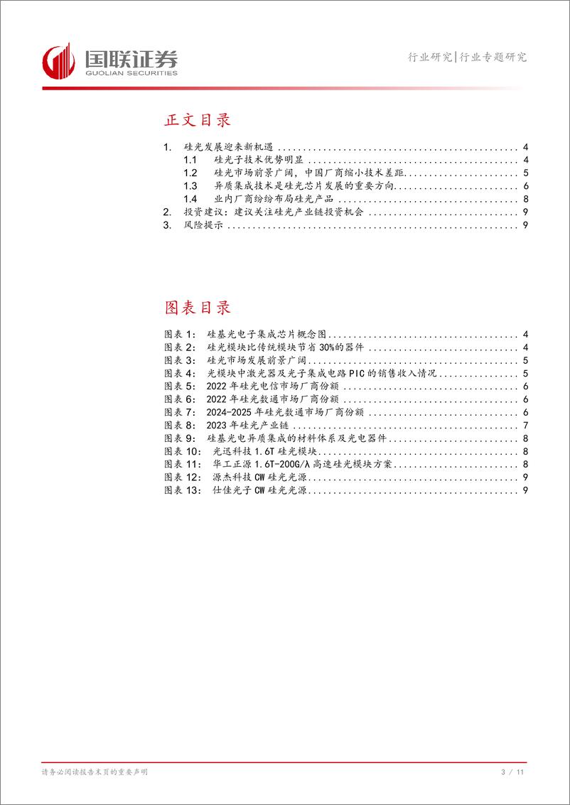 《通信行业专题研究：AI拉动硅光渗透率提升-241124-国联证券-12页》 - 第4页预览图