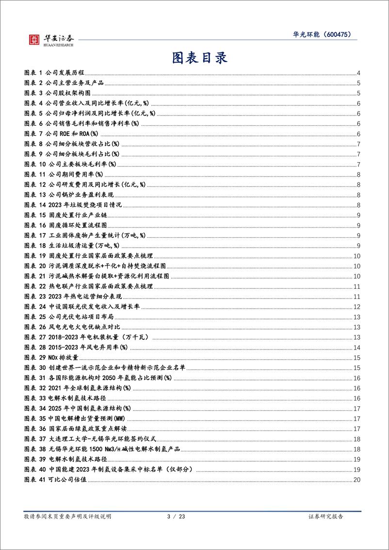 《华光环能(600475)环保能源主业稳固，氢能与火改引领战略转型-240528-华安证券-23页》 - 第3页预览图