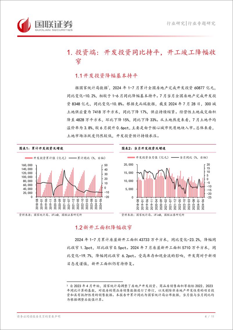 《房地产行业专题研究：7月基本面仍然承压，市场修复有待政策扶持-240816-国联证券-12页》 - 第5页预览图