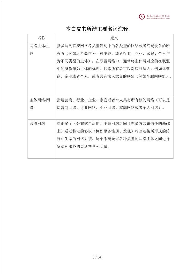 《2024全球6G技术大会：面向6G的联盟网络体系架构白皮书v4》 - 第4页预览图