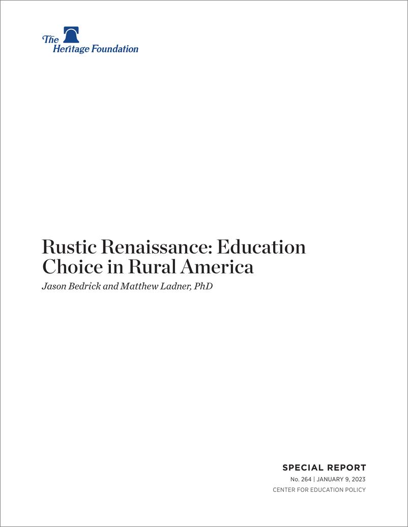 《美国传统基金会-乡村复兴：美国农村的教育选择（英）-2023.1-39页》 - 第3页预览图