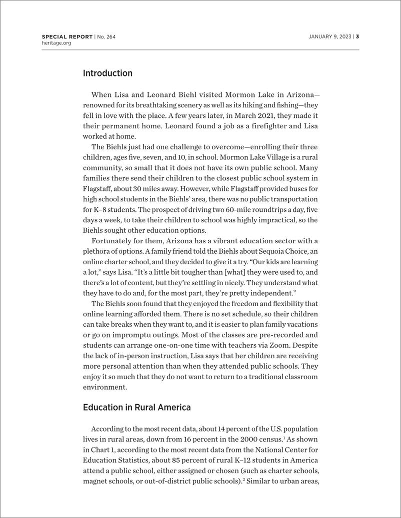 《美国传统基金会-乡村复兴：美国农村的教育选择（英）-2023.1-39页》 - 第7页预览图