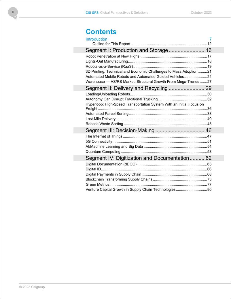 《Citi花旗银行：2023供应链技术报告（英文版）》 - 第6页预览图