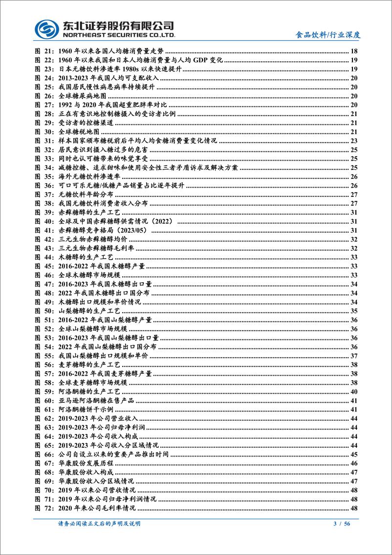 《食品饮料行业深度报告：社会减糖大势所趋，明星产品呼之欲出-241114-东北证券-56页》 - 第3页预览图