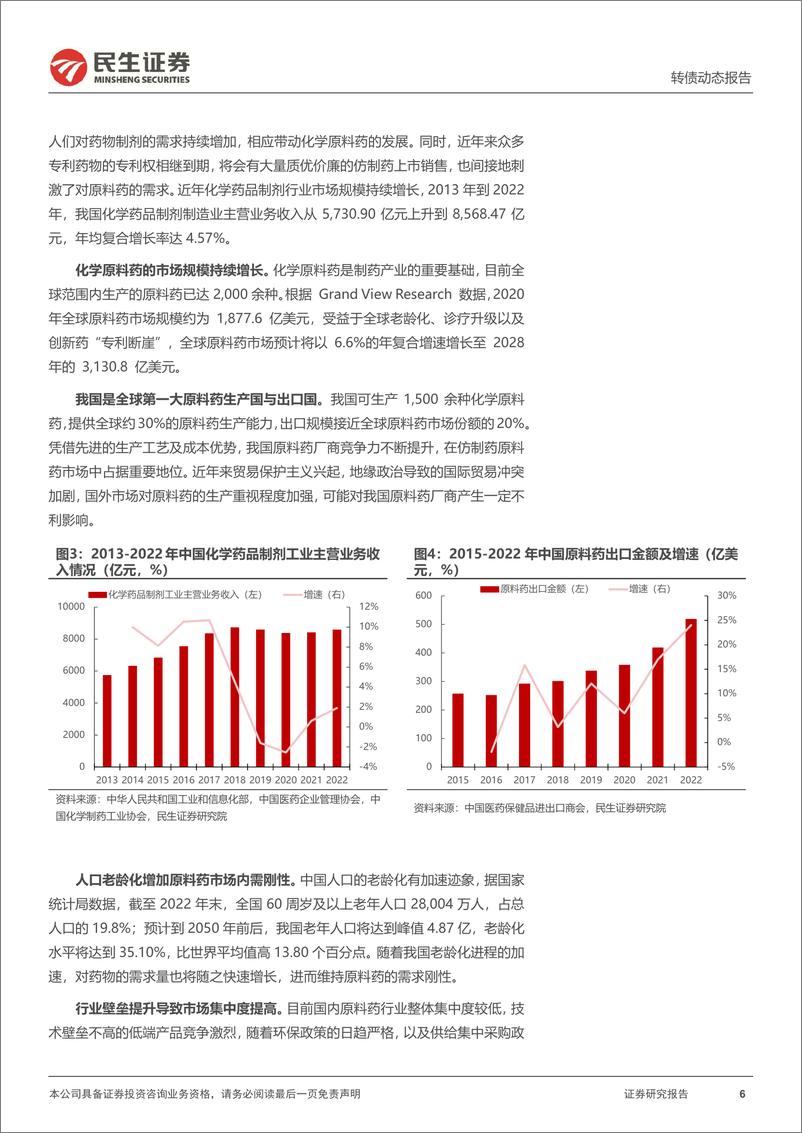 《可转债打新系列：奥锐转债，国际知名药企原料药供应商-240725-民生证券-14页》 - 第6页预览图