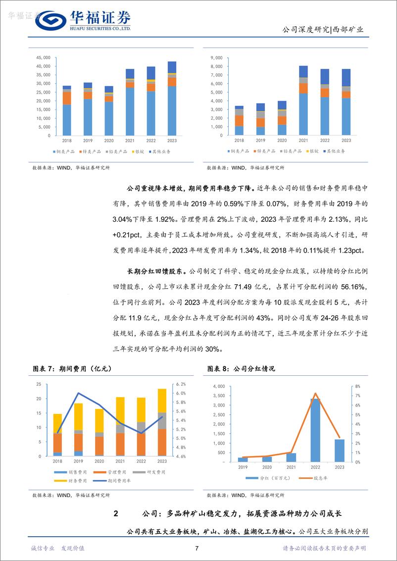 《西部矿业-601168.SH-西部矿企龙头兼具高分红及成长性-20240514-华福证券-29页》 - 第7页预览图