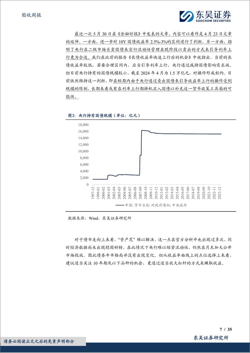 《固收：央行再次提示利率风险，如何把握债市节奏？-240602-东吴证券-35页》 - 第7页预览图