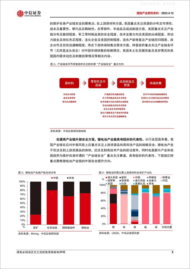 《中信证券-国别产业研究系列专题之六：如何提高锂电池产业链的外部安全？-230412》 - 第5页预览图