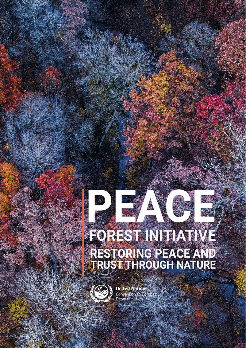 《UNCCD联合国防治荒漠化公约：2024和平森林倡议：通过自然恢复和平与信任报告（英文版）》 - 第1页预览图