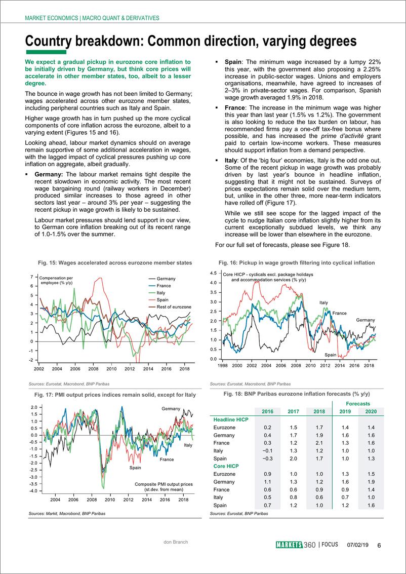 《巴黎银行-欧洲-宏观策略-欧元区：通货膨胀悲观过头了-20190207-14页》 - 第7页预览图