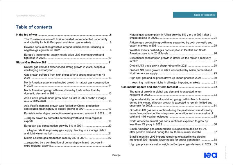 《国际能源署-天然气市场报告，2022年第2季度（英）-67页》 - 第5页预览图