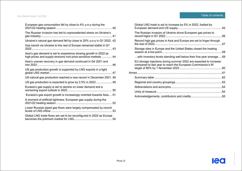 《国际能源署-天然气市场报告，2022年第2季度（英）-67页》 - 第6页预览图