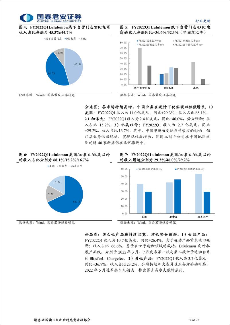 《纺织服装行业海外运动公司最新财报跟踪：收入增长利润承压，全年指引谨慎乐观-20220816-国泰君安-25页》 - 第6页预览图