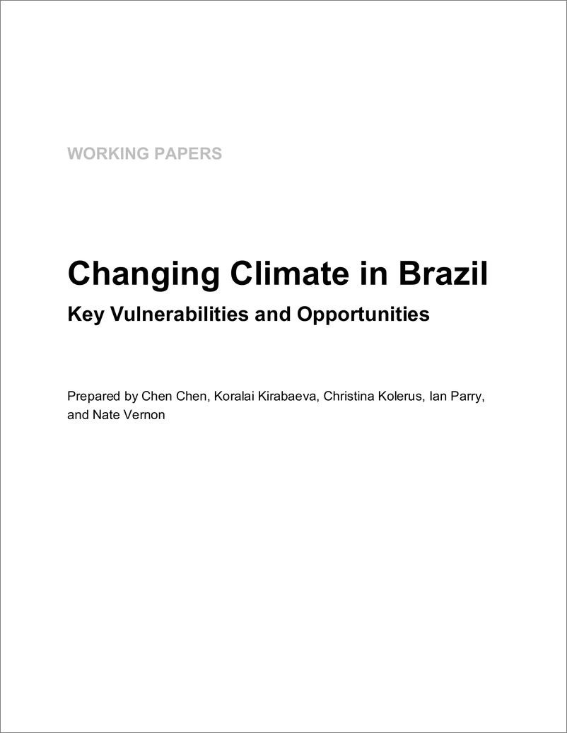 《IMF-巴西气候变化：主要脆弱性和机遇（英）-2024-32页》 - 第3页预览图