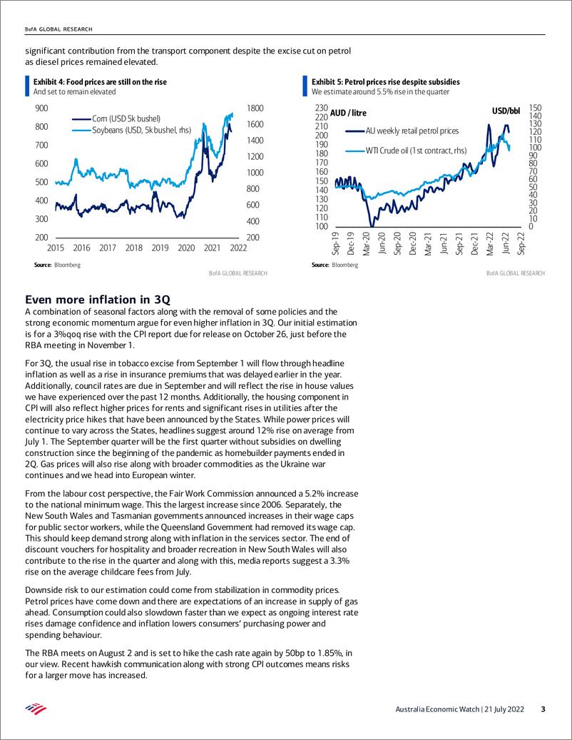 《BOFA-Australia Economic WatcCPI previe Adding fuel to the fire》 - 第4页预览图